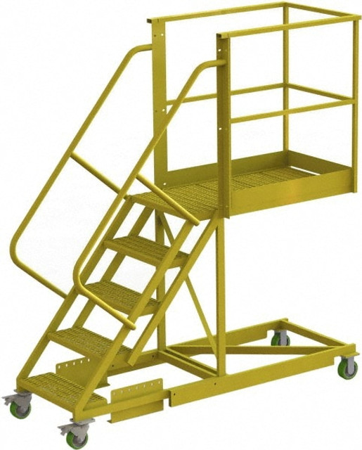 TRI-ARC UCS500540246 Steel Rolling Ladder: 5 Step