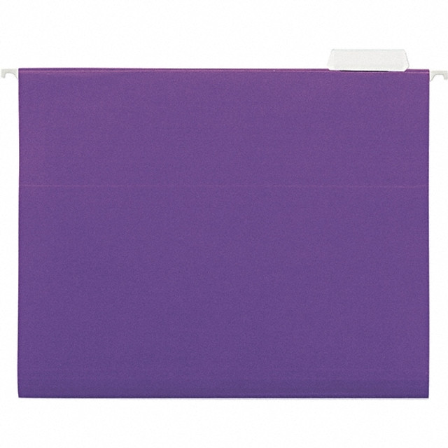 Universal One UNV14120 Hanging File Folder: Letter, Violet, 25/Pack