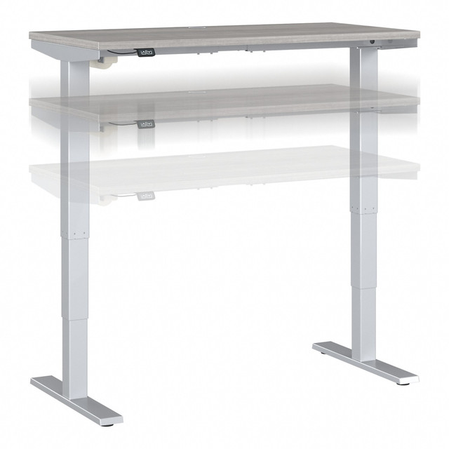 BUSH INDUSTRIES INC. Bush Business Furniture M4S4824PGSK  Move 40 Series Electric 48inW Height-Adjustable Standing Desk, Platinum Gray/Cool Gray Metallic, Standard Delivery