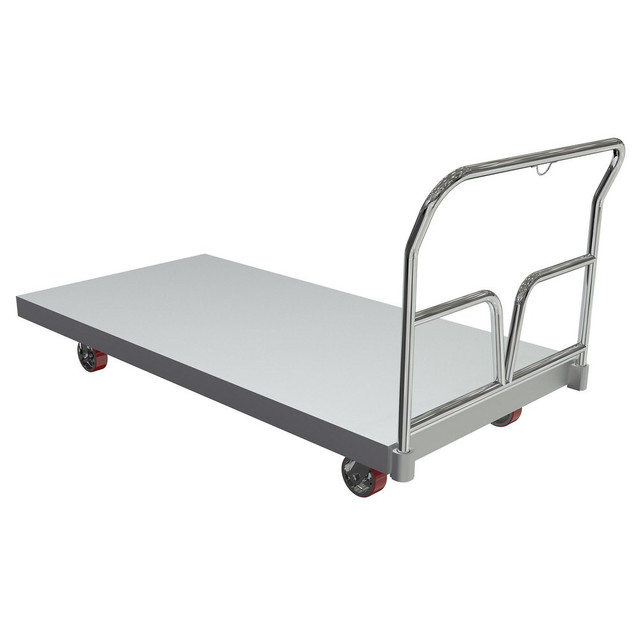 Vestil ASD-3672 Platform Truck: Steel, 10" High, 72" Long,