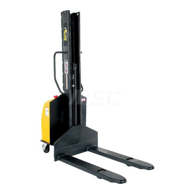 Vestil SLNM15-63-FF 1,500 Lb Capacity, Battery Operated Narrow Mast Stacker