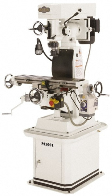 Shop Fox M1001 Knee Milling Machine: 1.5 hp, 1 Phase