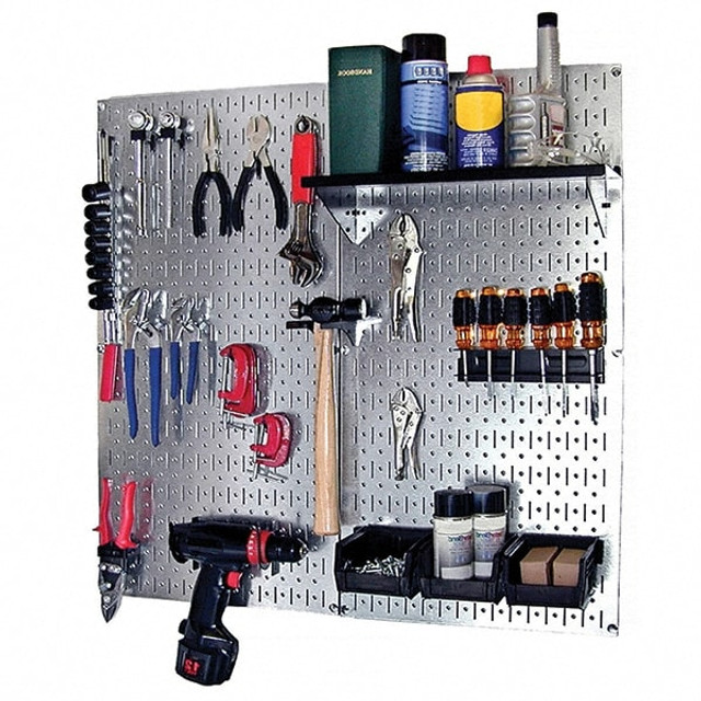 Wall Control 35IWGL-200-GVB 32 x 32" Galvanized Steel Pegboard Kit