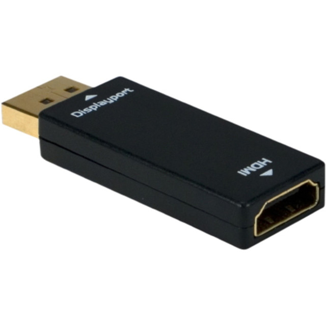QVS, INC. DPHD-MF QVS Audio/Video Adapter - 1 x DisplayPort DisplayPort 1.1 Digital Video Male - 1 x HDMI Digital Audio/Video Female - Black QVS, INC. DPHD-MF QVS Audio/Video Adapter - 1 x DisplayPort DisplayPort 1.1 Digital Video Male - 1 x HDMI Digital Audio/Video Female - Black