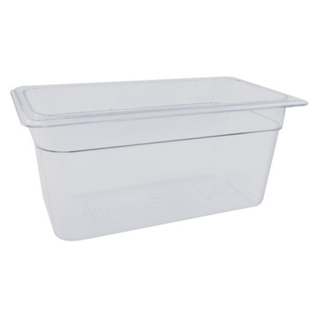 CAMBRO MFG. CO. 38CW135 Cambro 1/3 Size Camwear Food Pan, 8in x 7in x 13in, Clear CAMBRO MFG. CO. 38CW135 Cambro 1/3 Size Camwear Food Pan, 8in x 7in x 13in, Clear