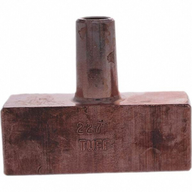 Tuffaloy 186-0227 Spot Welder Tips; Tip Type: Backup Electrode Rectangular Face ; Material: RWMA Class 2 - C18200