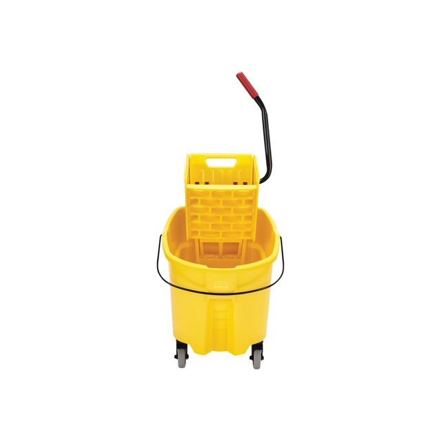 RUBBERMAID FG758088 YEL  Bucket/Wringer Combo Pack, 17 5/8inH x 16 1/16inW x 20 1/4inD, 35 Quarts