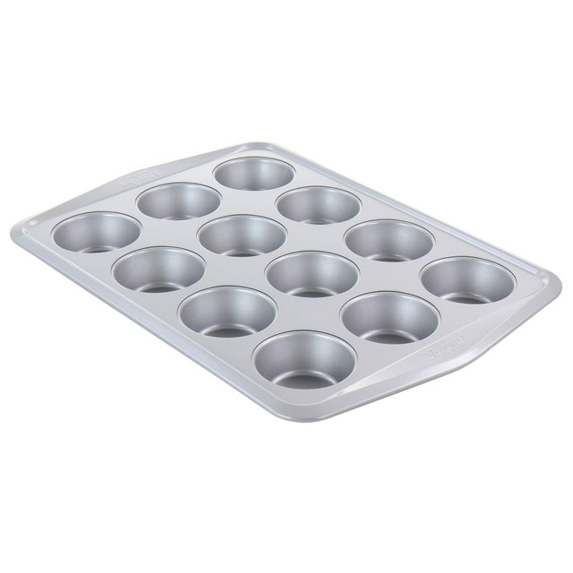 GIBSON OVERSEAS INC. 995116368M Martha Stewart 12-Cup Non-Stick Muffin Pan, Gray