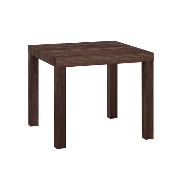 AMERIWOOD INDUSTRIES, INC. DE25563 Ameriwood Home Parsons End Table, 17-1/2inH x 20inW x 20inD, Brown