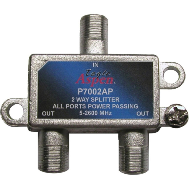 PRO BRAND INTERNATIONAL, INC. 500309 Eagle Aspen P7002AP Satellite Splitter - 2-way, 1-way - 2.60 GHz - 5 MHz to 2.60 GHz