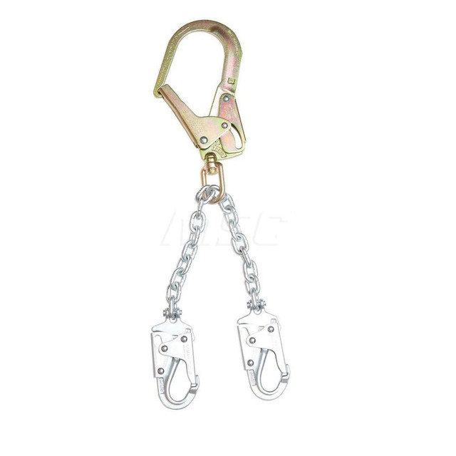 Werner C191204XB Lanyards & Lifelines; Load Capacity: 5000lb ; Construction Type: Webbing ; Harness Type: Positioning ; Lanyard End Connection: Snap Hook ; Anchorage End Connection: Rebar Hook ; Length Ft.: 1.80