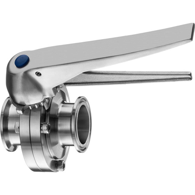 USA Industrials BULK-STF-VAL-35 Sanitary Butterfly Manual Ball Valve: Standard Port