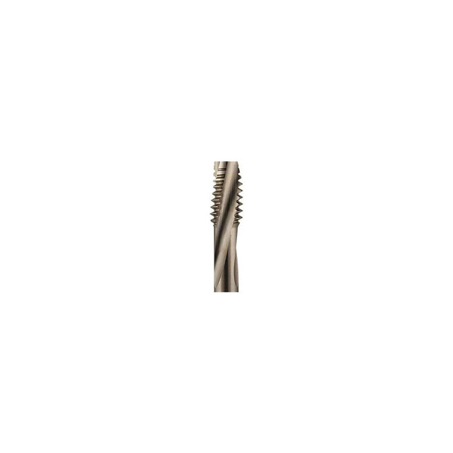Yamawa 387703 Spiral Flute Tap:  M4 x 0.70,  Metric,  3 Flute,  3 - 4,  2B Class of Fit,  Vanadium High-Speed Steel,  Nickel Finish