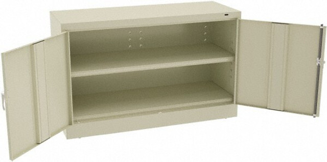 Tennsco J1830SU-PU Locking Storage Cabinet: 48" Wide, 18" Deep, 30" High