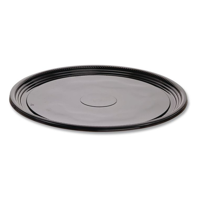 WNA, INC. A516PBL Caterline Casuals Thermoformed Platters, 16" Diameter, Black, Plastic, 25/Carton