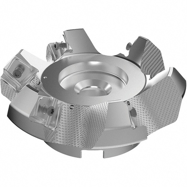 Seco 03156812 125mm Cut Diam, 40mm Arbor Hole, 9mm Max Depth of Cut, 48° Indexable Chamfer & Angle Face Mill