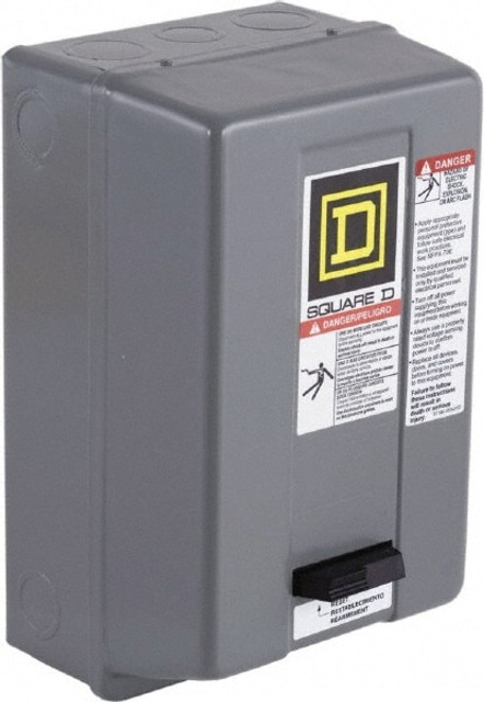 Square D 536SAG12V08H30S 208 Coil VAC at 60 Hz, 9 Amp, Nonreversible Enclosed Enclosure NEMA Motor Starter