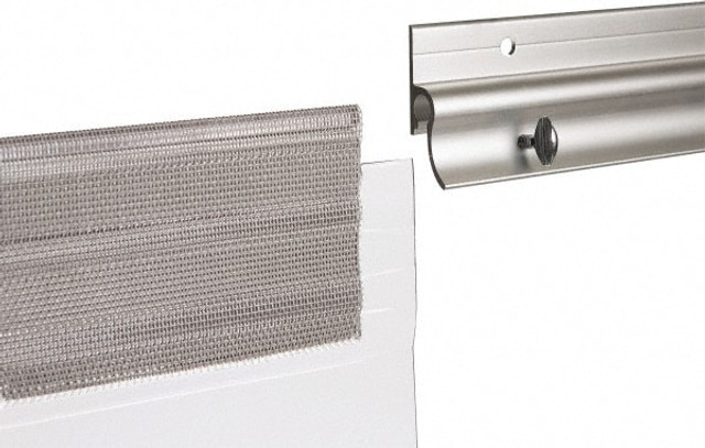 TMI, LLC HW-AB-SL-5 5' Long Aluminum Dock Strip Door Mounting Hardware