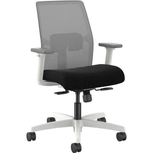 HNI CORPORATION HON I2Y1AHFC10DW  Ignition Low-back Task Chair - Black Seat - Fog Mesh Back - Designer White Frame - Low Back - 1 Each