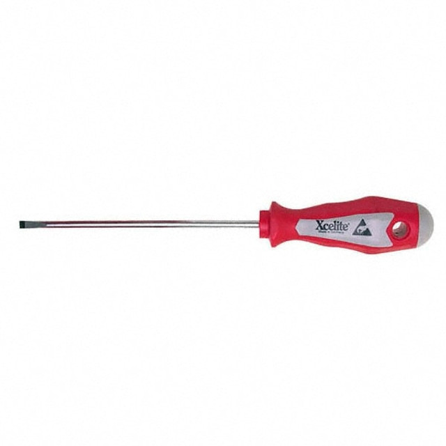 Xcelite XPE3166 Slotted Screwdriver: 6" Width, 9-3/4" OAL