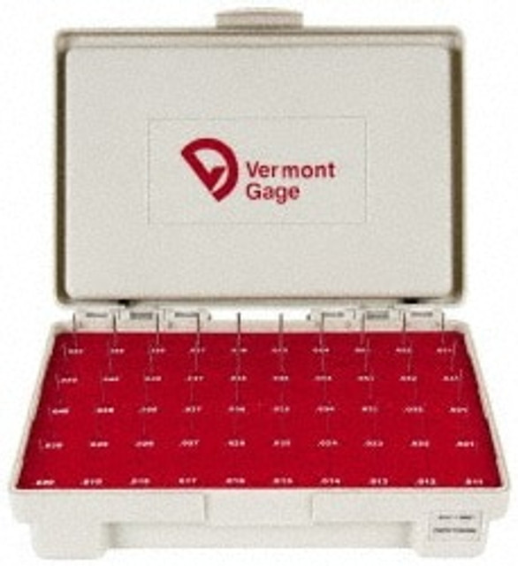 Vermont Gage 901401700 Class ZZ Plug Gage Set: 0.0615 to 1.0005" Range, 940 Pc