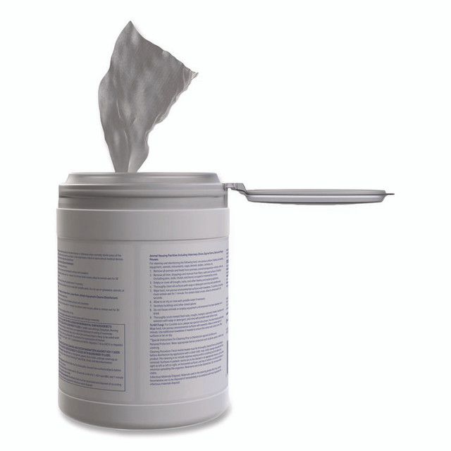 DIVERSEY 100850923 Oxivir 1 Wipes, 1-Ply, 6 x 7, 160/Canister, 12 Canisters/Carton