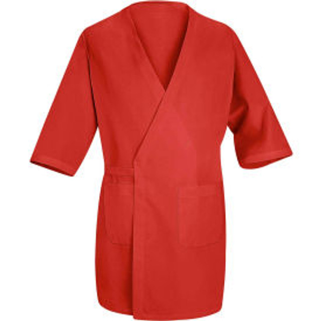 Vf Imagewear Inc Red Kap® Collarless Butcher Wrap Red Polyester/Combed Cotton M p/n WP10RDRGM