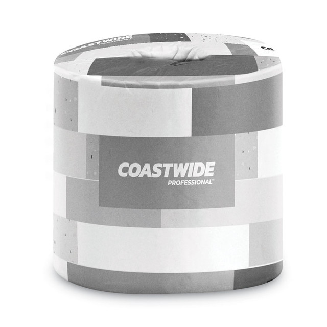 COASTWIDE PROFESSIONAL 59750CC 2-Ply Standard Toilet Paper, Septic Safe, White, 400 Sheets/Roll, 24 Rolls/Carton