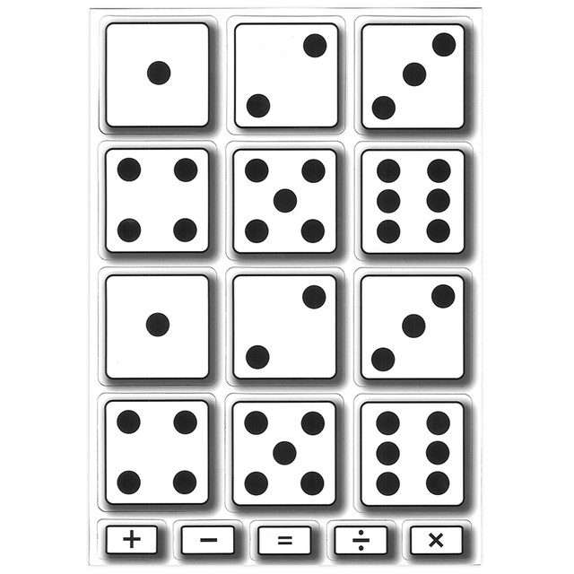 ASHLEY PRODUCTIONS Ashley Productions® Math Die-Cut Magnets, Dice