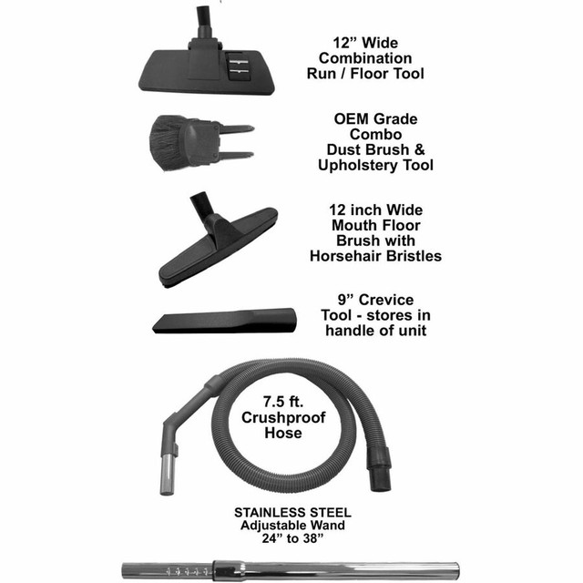 VACUUM AMERICA CLEAN V.A.C. C105 V.A.C. HEPA Portable Commercial Canister Vacuum