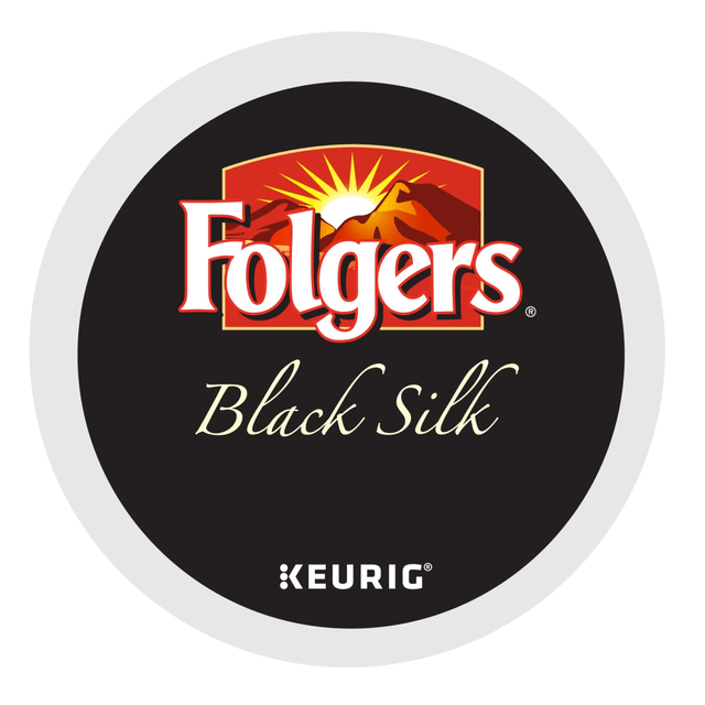 THE J.M. SMUCKER COMPANY F6662 Folgers Single-Serve Coffee K-Cup Pods, Black Silk, Carton Of 24