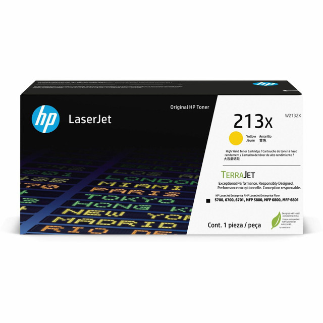 HP Inc. HP W2132X HP 213X Original Laser Toner Cartridge - Yellow Pack