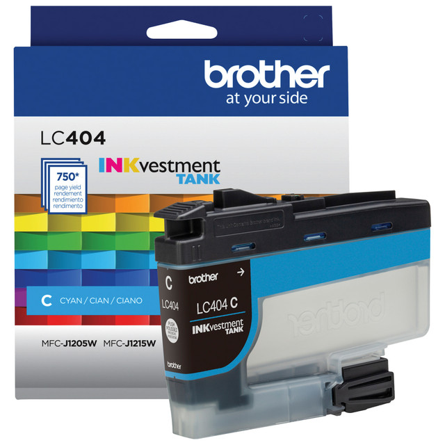 BROTHER INTL CORP LC404CS Brother LC404 INKvestment Cyan Ink Tank, LC404C