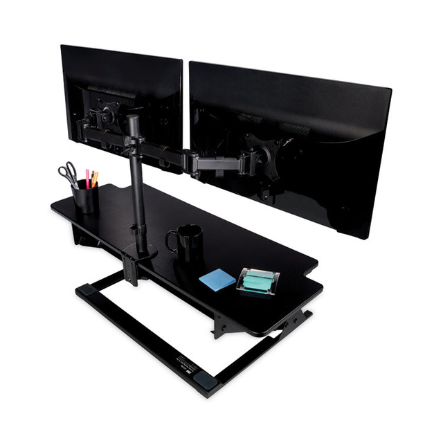 3M/COMMERCIAL TAPE DIV. SD70B Precision Standing Desk, 42" x 23.2" x 6.2" to 20", Black