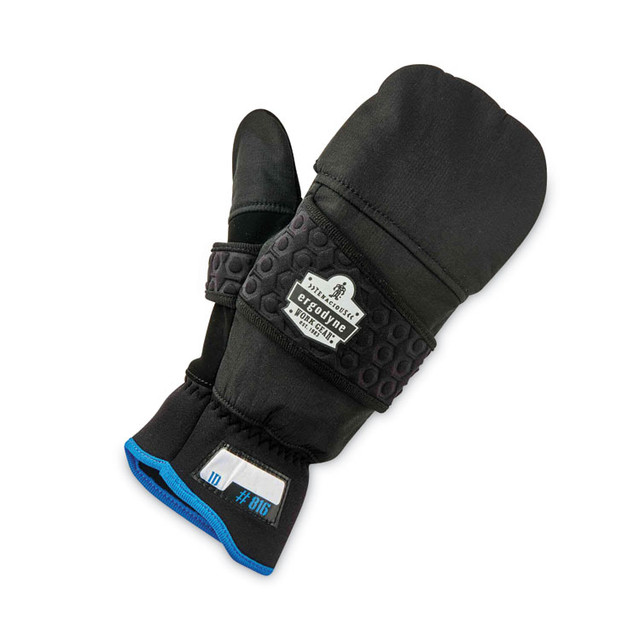 TENACIOUS HOLDINGS, INC. ergodyne® 17343 ProFlex 816 Thermal Flip-Top Gloves, EN388: 3423X, 9" Long, Medium, Black, Pair