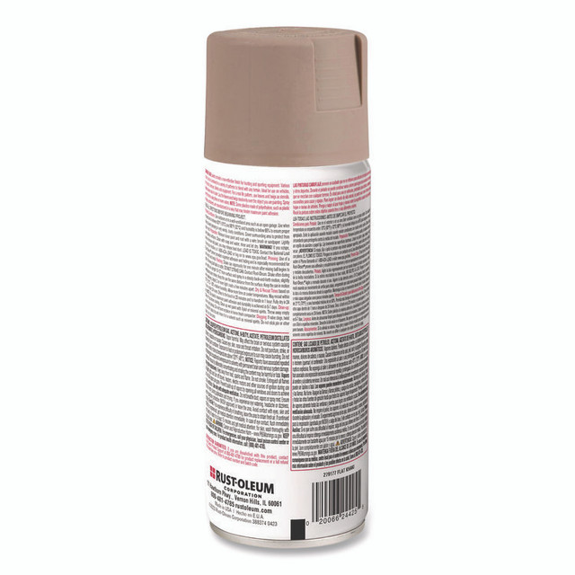 RUST-OLEUM CORPORATION 279177 Camouflage Spray Paint, Flat Khaki, 12 oz Aerosol Can