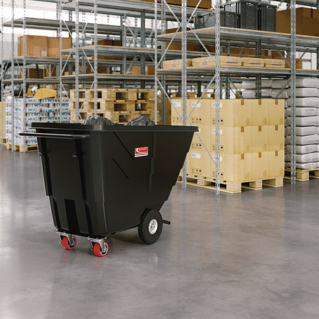SUNCAST CORPORATION Commercial® RMTTLD504F1D 0.5 cu yd Light Duty Tilt Truck, 850 lb Capacity, Black