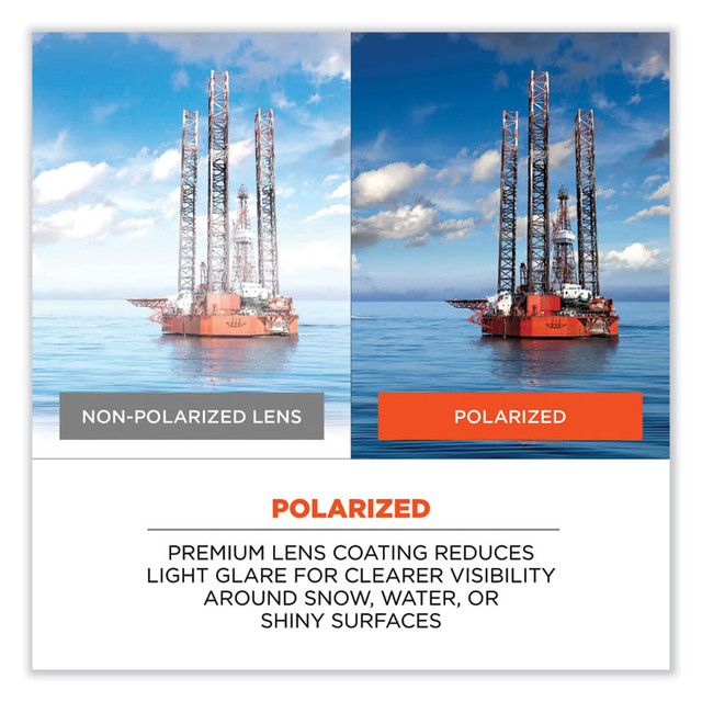 TENACIOUS HOLDINGS, INC. ergodyne® 52331 Skullerz Dagr Safety Glasses, Kryptek Highlander Nylon Impact Frame, Polarized Smoke Polycarbonate Lens