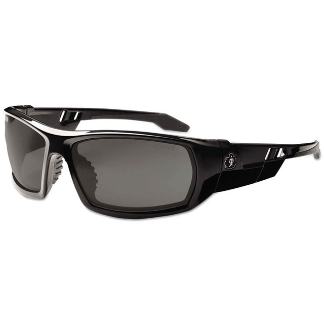 TENACIOUS HOLDINGS, INC. ergodyne® 50033 Skullerz Odin Safety Glasses, Black Frame/Smoke Lens, Anti-Fog, Nylon/Polycarb