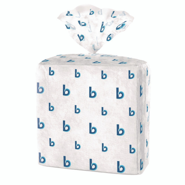 BOARDWALK HS900W Hydrospun Wipers, 1-Ply, 12 x 13, White, 50/Bag, 18 Bags/Carton