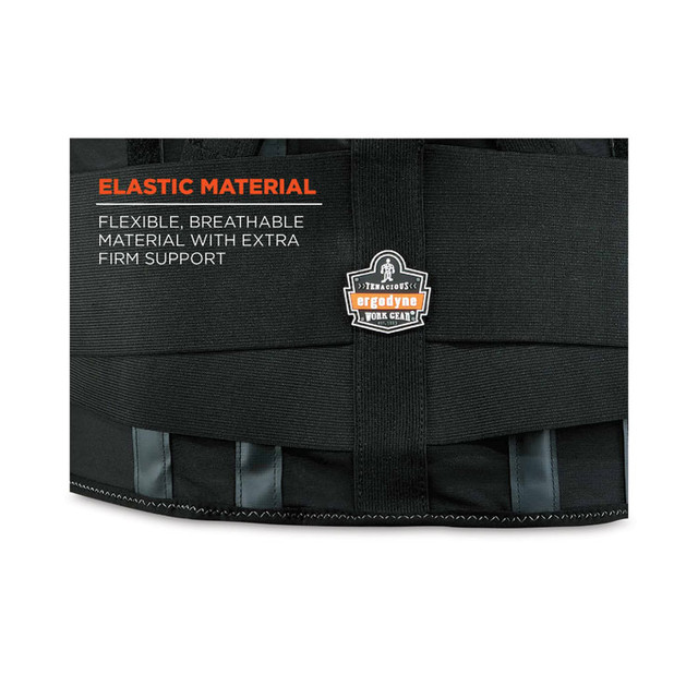 TENACIOUS HOLDINGS, INC. ergodyne® 11400 ProFlex 1400UN Universal Size Back Support Brace, One Size Fits All, 25" to 58" Waist, Black