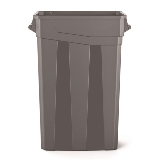 SUNCAST CORPORATION Commercial® TCNH2030 23 Gallon Resin Slim Trash Can, Plastic, Gray