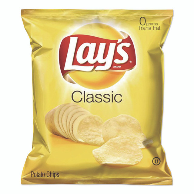 FRITO-LAY, INC. Lay's® FRI44359 Regular Potato Chips, 1.5 oz Bag, 64/Carton