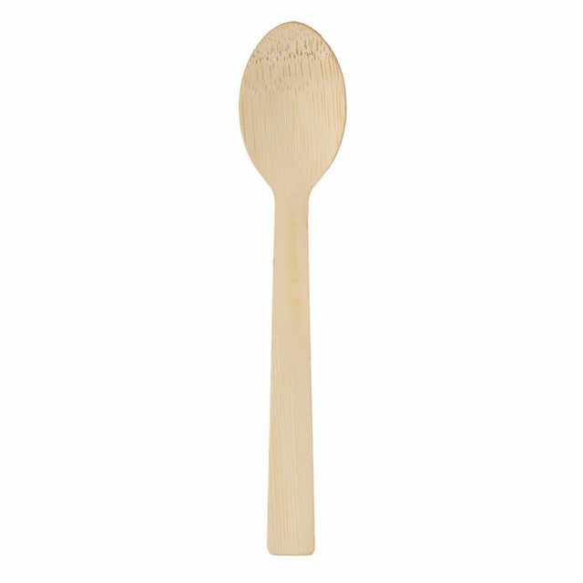 GEORGIA PACIFIC Dixie® ANSBAM Bamboo Cutlery, Mediumweight Spoon, Paper, Light Golden, 100/Pack, 10 Packs/Carton