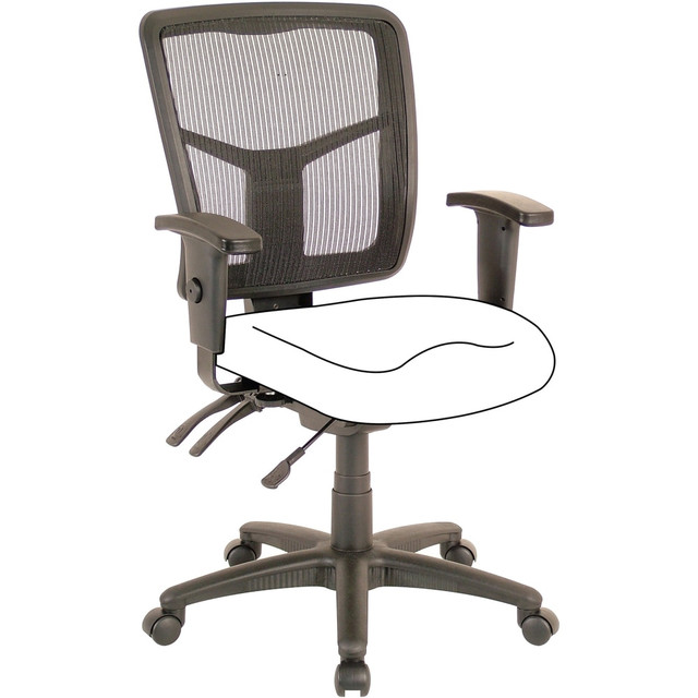 SP RICHARDS Lorell 86211  Ergonomic Mesh Mid-Back Office Chair Frame, Black