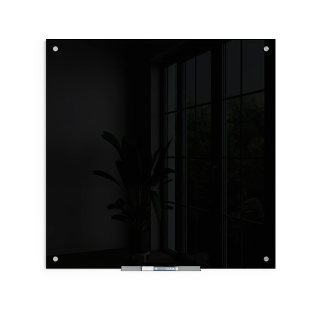UBRANDS, LLC 2810U00-01 U Brands Glass Non-Magnetic Dry-Erase Board, 36in X 36in, Black Surface, Frameless, Actual Size 35in X 35in (2810U00-01) UBRANDS, LLC 2810U00-01 U Brands Glass Non-Magnetic Dry-Erase Board, 36in X 36in, Black Surface, Frameless, Actual Size 35in X 35in (2810U00-01)