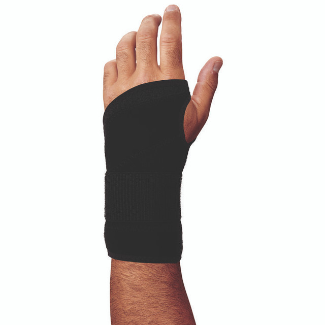TENACIOUS HOLDINGS, INC. ergodyne® 70140 ProFlex 4005 Wrist Brace Support with Single Strap, Small, Fits Left Hand, Black