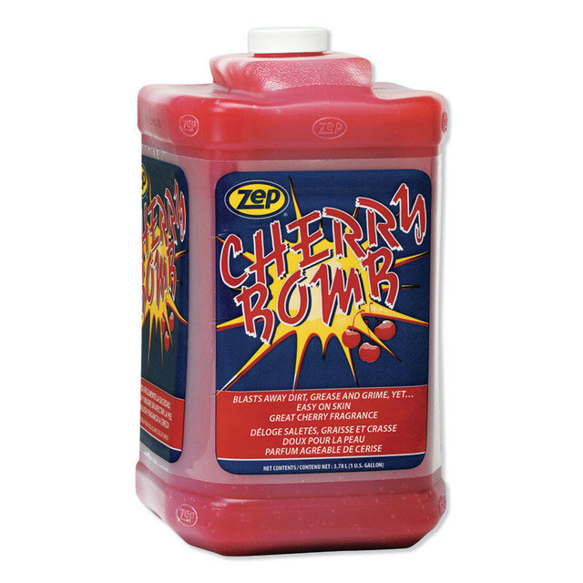 ZEP INC. 95124 Cherry Bomb Hand Cleaner Refill, Cherry Scent, 1 gal, 4/Carton