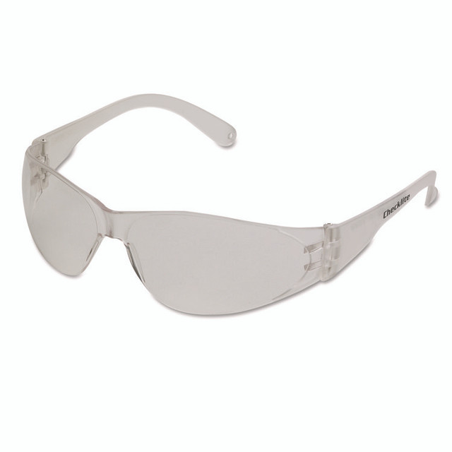 MCR SAFETY CL110AF Checklite Safety Glasses, Clear Frame, Anti-Fog Lens