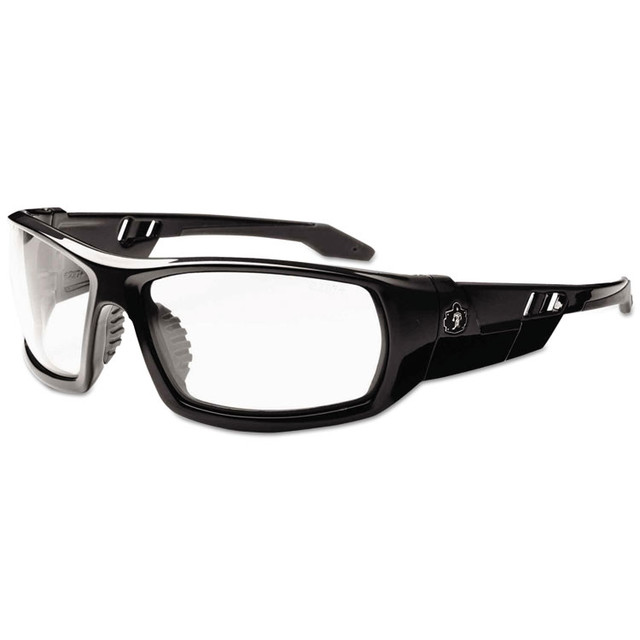 TENACIOUS HOLDINGS, INC. ergodyne® 50000 Skullerz Odin Safety Glasses, Black Frame/Clear Lens, Nylon/Polycarb